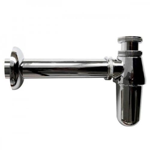 Perrin & Rowe Chrome Bottle Trap With Outlet, Pipe And Flange 6703CP