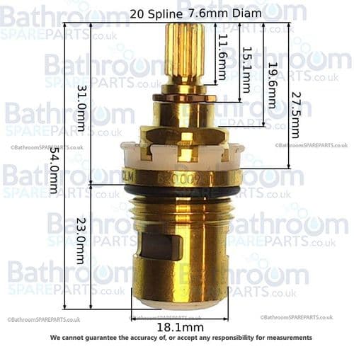 Perrin & Rowe Rubiq Anti-Clockwise Close Cartridge 9.13247