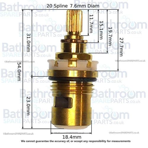 Perrin & Rowe Rubiq Clockwise Close Cartridge 9.13249