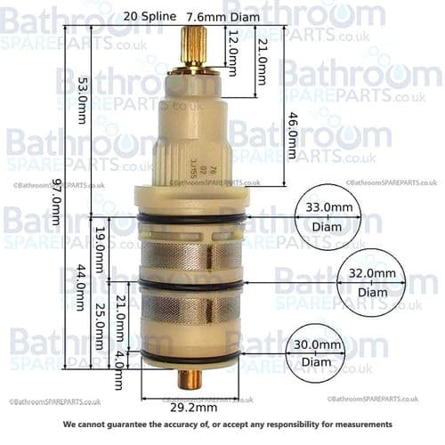 Perrin & Rowe Thermostatic Cartridge 9.13577
