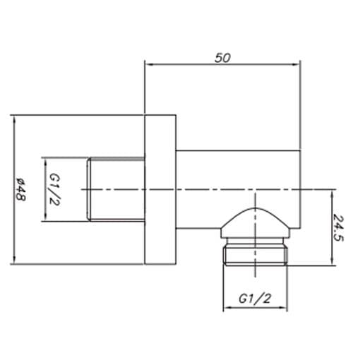 Phoenix Round Outlet Elbow SK008