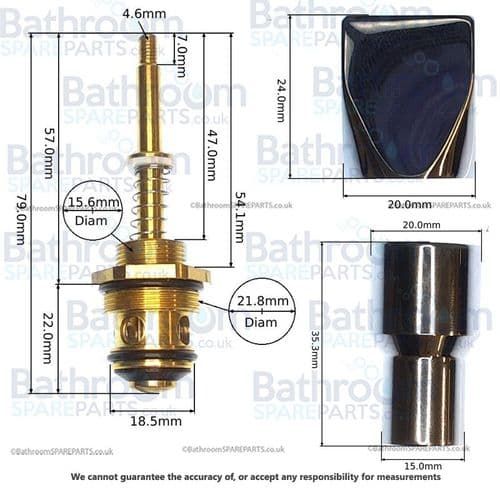 Porcelanosa Acro Diverter Valve 100048467