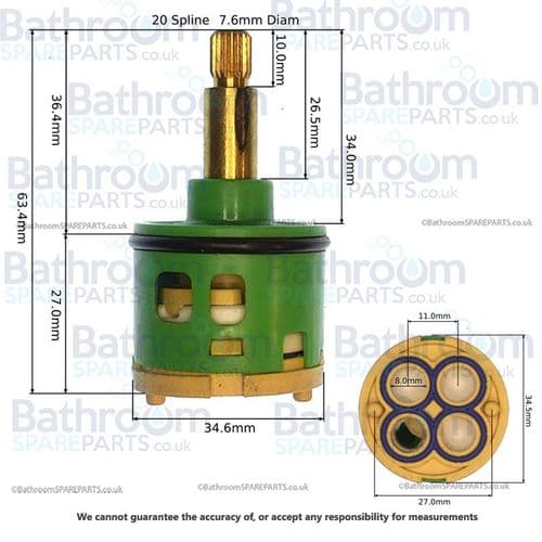 Porcelanosa Bend Mix Diverter Shut Off Valve 250034367