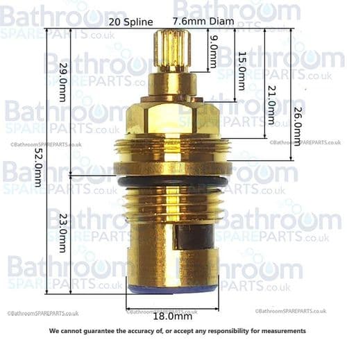 Porcelanosa Diverter Cartridge 100039845