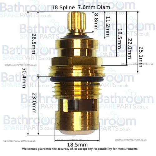 Porcelanosa  Flow Valve Clockwise Close 100040194