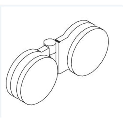 Porcelanosa Neo Crystal Shower Door Hinge 250026052