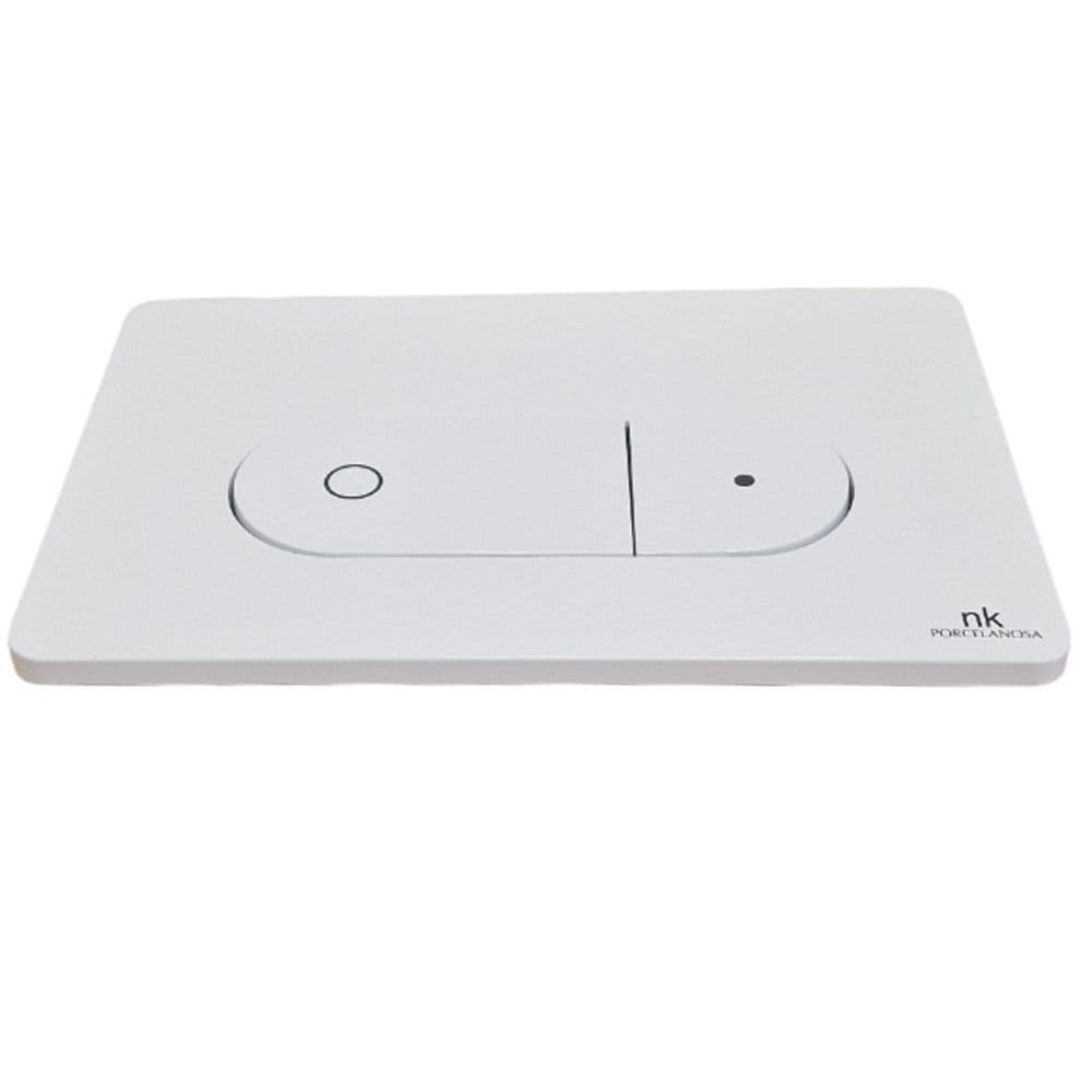 Porcelanosa Noken Oval Smartline Double Flush Button White N386000001