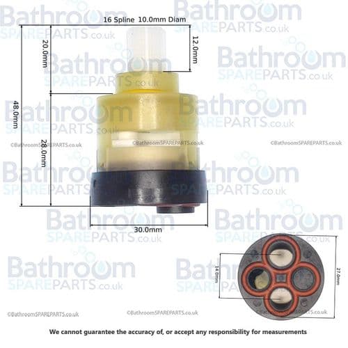 Porcelanosa SmartBox Slim Thermo Diverter Cartridge 100244961