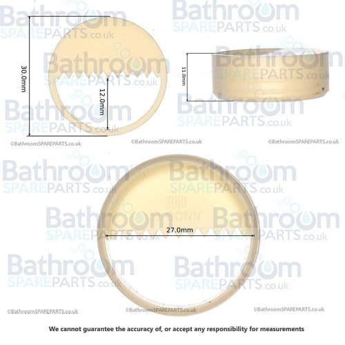 Portfolio 30mm Mirror Fixings Pack of 2 90000017000