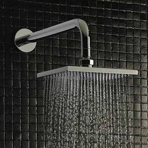 Premier Bathrooms Minimalist 200 x 200mm Square Fixed Shower Head Chrome  STY013