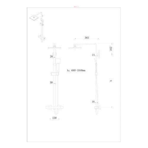 Premier Bathrooms Thermostatic Bar Shower With Kit JTY386 Spare Parts