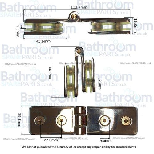 Premier Ella Bath Screen Hinge ZSPACC075AA