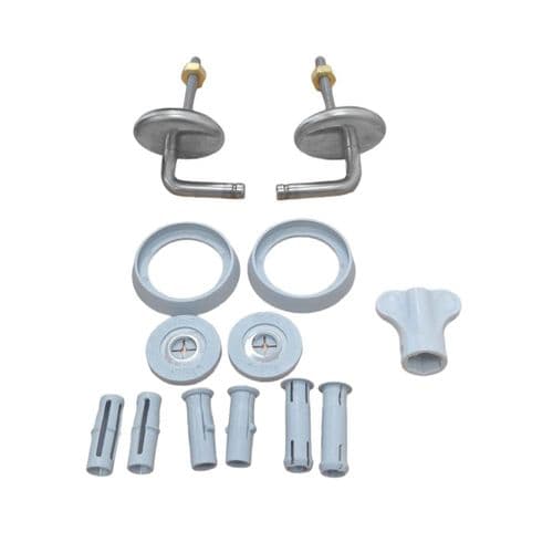Pressalit Bottom Fix Toilet Seat Hinge Set B47P999