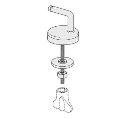 Pressalit Bottom Fix Toilet Seat Hinge Set UN3P999