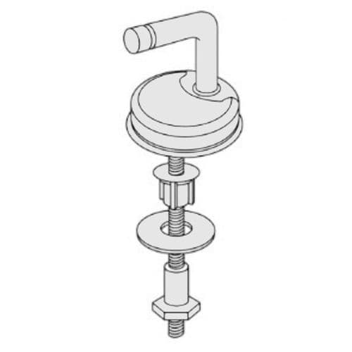 Pressalit Bottom Fixing Toilet Seat Hinge Set D07999