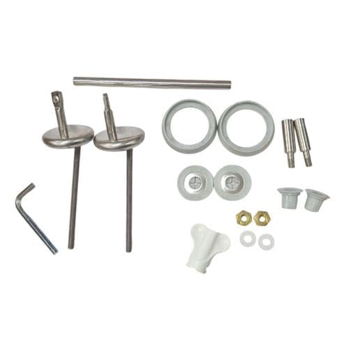 Pressalit Dania Bottom Fixing Toilet Seat Hinge Set D92999