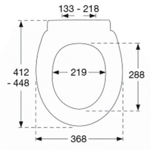 Pressalit T Soft With Soft Close Top Fixing Toilet Seat & Cover White 742000-D02999