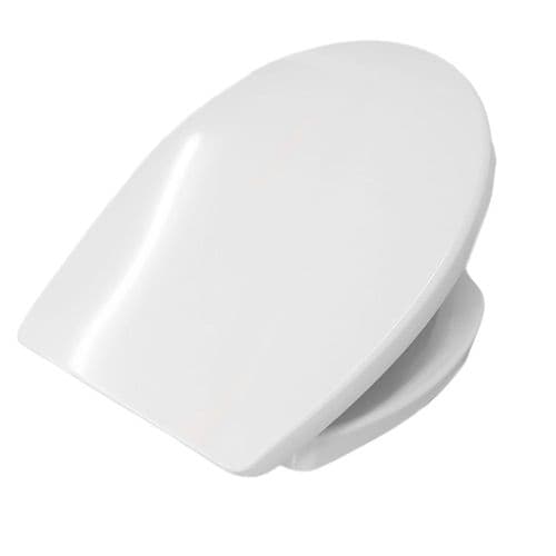 Pressalit T Soft With Soft Close Top Fixing Toilet Seat & Cover White 742000-D02999