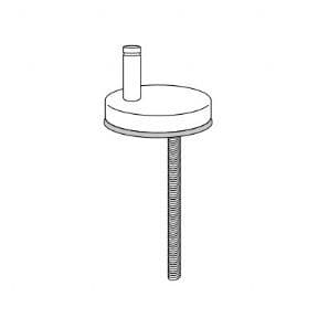 Pressalit Top Fixing Toilet Seat Hinge Set D38999