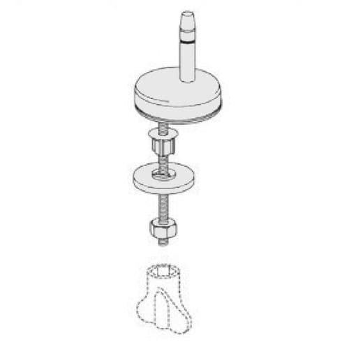 Pressalit Top Fixing Toilet Seat Hinge Set D43P999