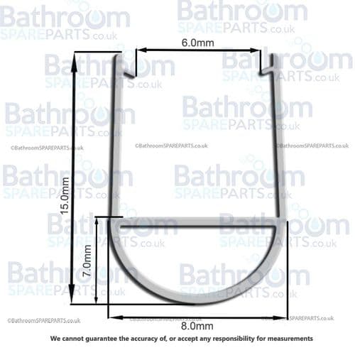 Pura Bloque/Wave Replacement Bath Screen Seal PBWBSSEALNEW