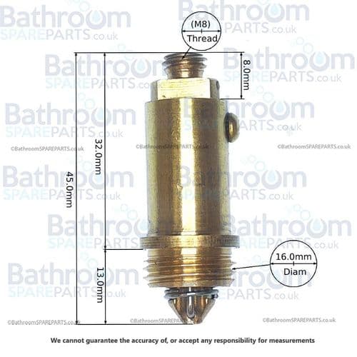 Pura CB106 Replacement Bath Waste Clicker XZ0001