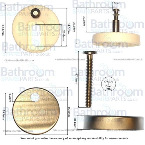 Pura Dekka Replacement Hinges For Soft Close Seats HINGESDELUXE