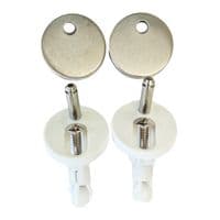 Pura Essence Soft Close Toilet Seat & Cover With Quick Release White S1010SCQRN