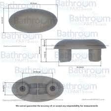 Pura Imex Essence Toilet Seat Buffers Lid Only ESSURBSEATLID