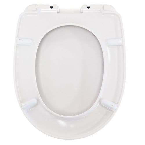 Pura Ivo Soft Close Toilet Seat & Cover Duraplast With Quick Release White S1076SCQR
