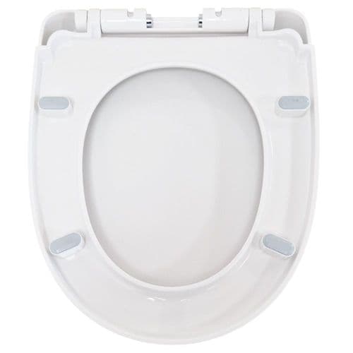 Pura Ivo Soft Close Toilet Seat & Cover With Quick Release White S1076SCA