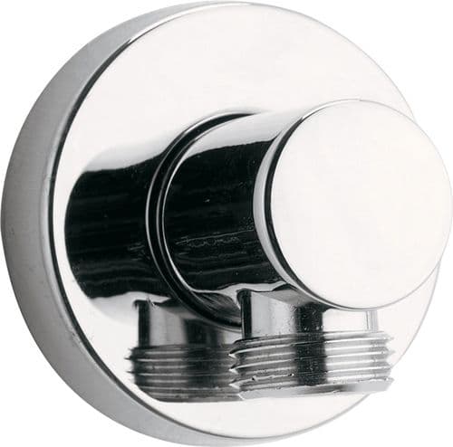 Pura Round brass wall outlet elbow KI120