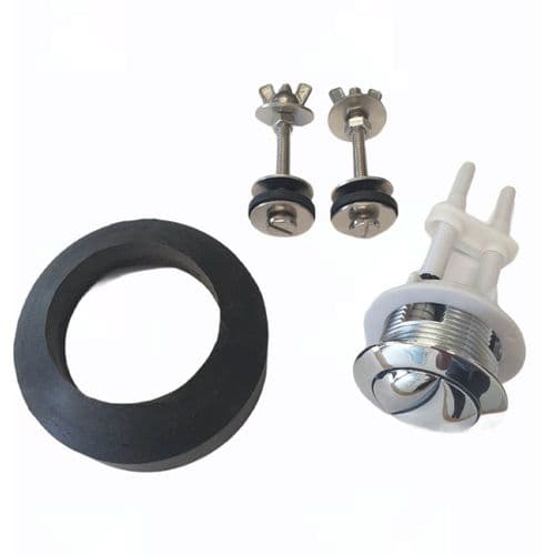 Pura Toilet Fitting Kit Dual Flush Valve, Fill Valve, Button, Fixings:  1076COMCF2415