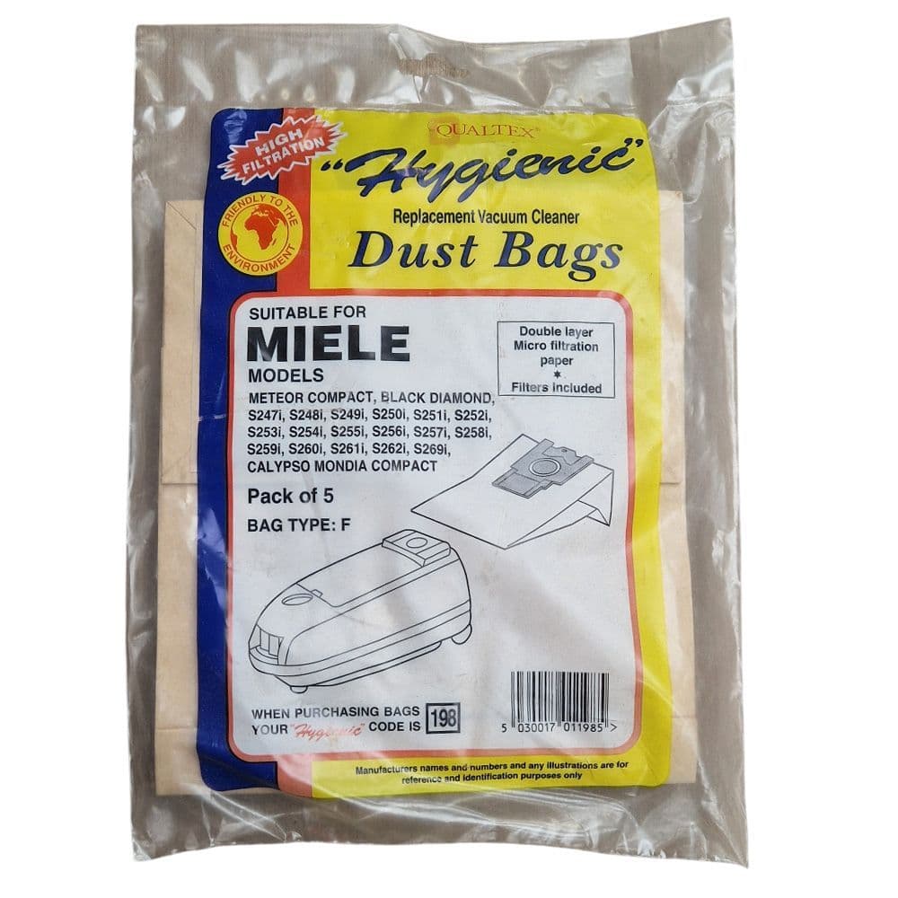 Qualtex Qualtex Hygienic Miele Replacement Vacuum Cleaner Dust Bags BG198