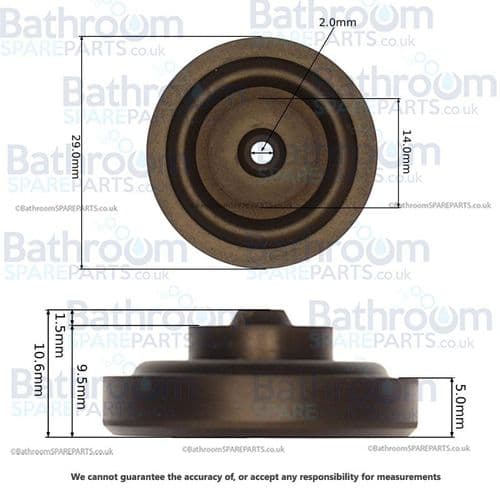 R&T AF042700-0003  Bottom Inlet Fill Valve Replacement Washer AF042700-L6