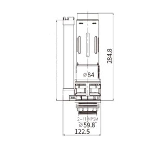R & T High A2423H Dual Flush Valve Flush Valve AF042700-0010