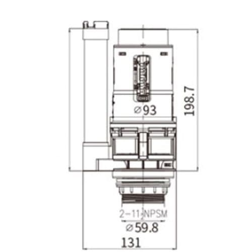 R & T Low A2423L Dual Flush Valve Flush Valve AF042700-0012