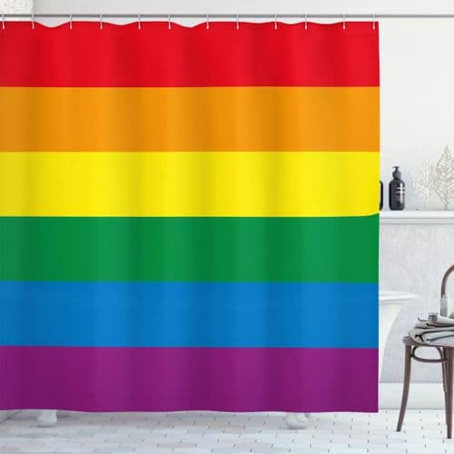 Rainbow Polyester Shower Curtain 180 x 200cm SPL169