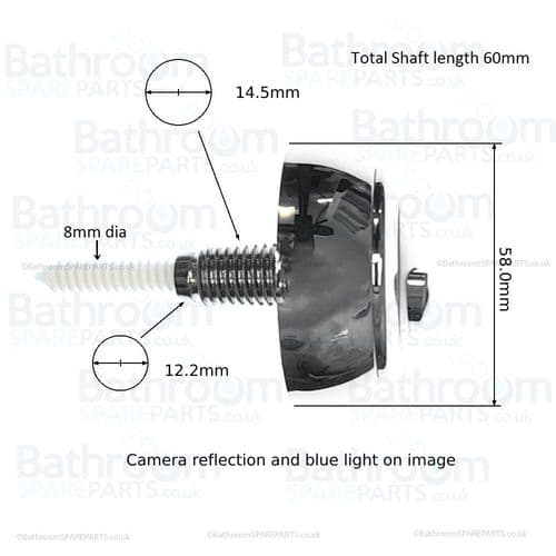 Rak Dual Push Button for Optima 49  Flush Valve 34494907