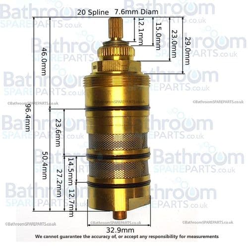 Ramon Soler 1700T Thermostatic Cartridge High Flow 184299