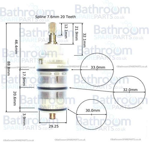 Ramon Soler 1701T Thermostatic Cartridge 261919