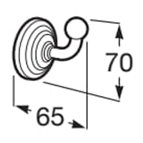 Roca Carmen Robe Hook A817001001