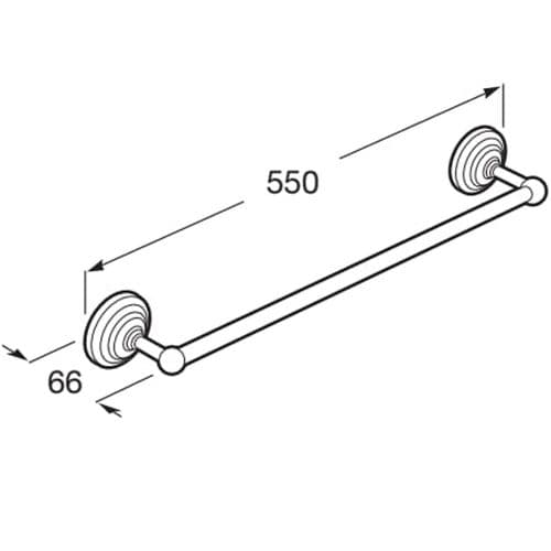 Roca Carmen Towel Rail 55cm A817003001
