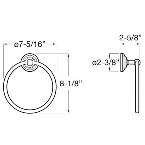 Roca Carmen Towel Ring A817002001