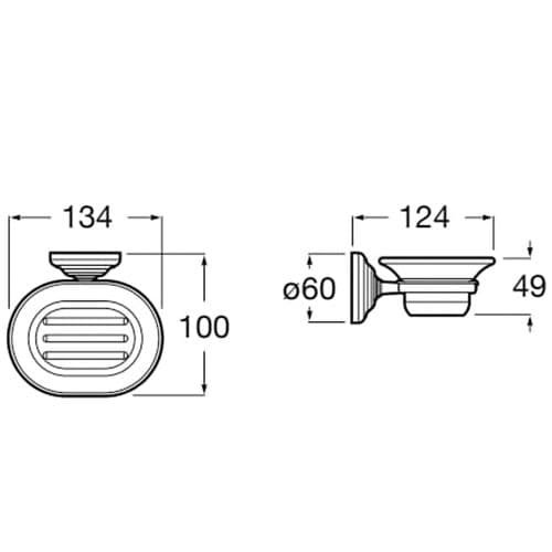 Roca Carmen Wall Mounted Soap Dish A817005001