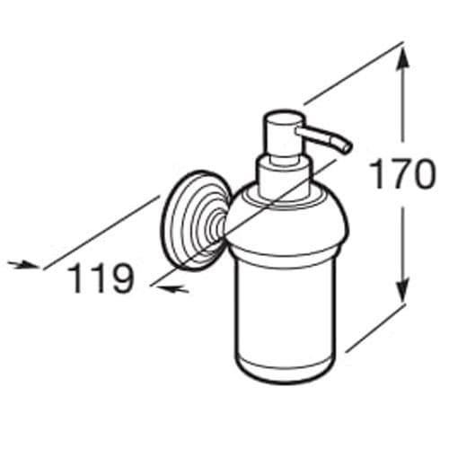 Roca Carmen Wall Mounted Soap Dispenser A817006001