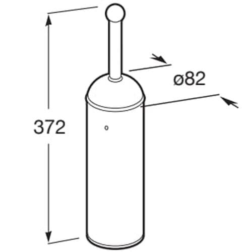 Roca Carmen Wall Mounted Toilet Brush Holder A817008001