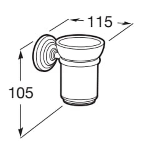 Roca Carmen Wall Mounted Tumbler Holder A817007001