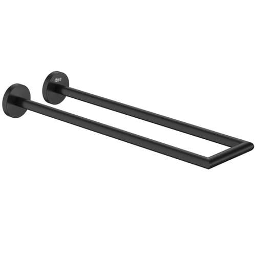 Roca Hotels Double Towel Rail 40cm Matt Black A817577C40