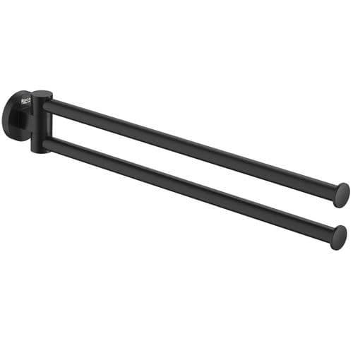 Roca Hotels Double Towel Rail 43cm Matt Black A817578C40